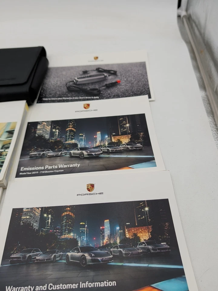 Porsche Boxster & Cayman 718 2019 manual del propietario estuche conjunto original Foto 2 de 4