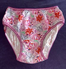 Disney Girl Y2K Vintage Cotton Size 8 Panty Underwear Hipster Bikini
