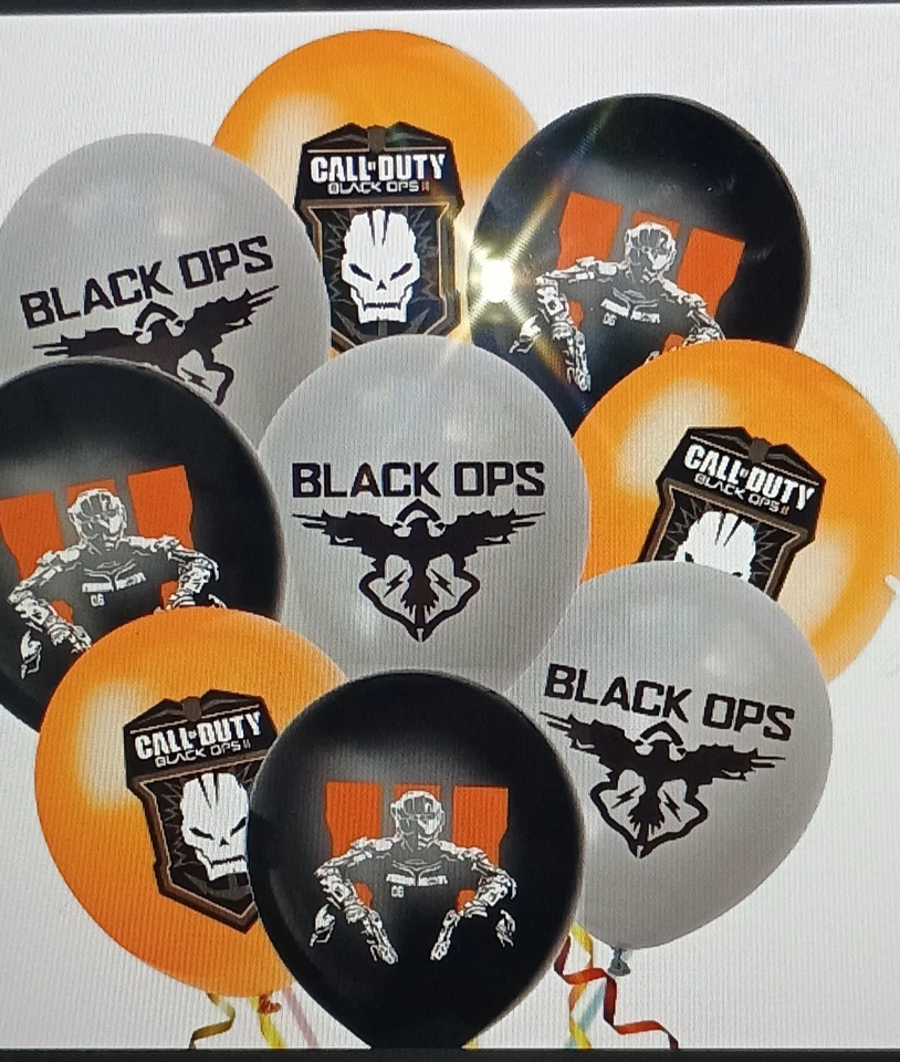 DECORACIÓN FIESTA CALL OF DUTY (GLOBOS, CUPCAKES Y ADORNO PARA PASTELES, TELÓN DE FONDO, PANCARTA) Foto 2 de 4