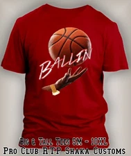 Men's Pro Club Shaka Basketball Sneaker Tee Shirt To Match Retro J5 Flight Shoe