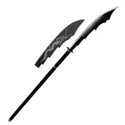 Black Dragon Naginata - High-Quality Metal Blade with Cover - Overall 63.5"