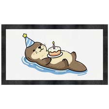 'Birthday Otter' Pet Feeding Mat (PM00037127)