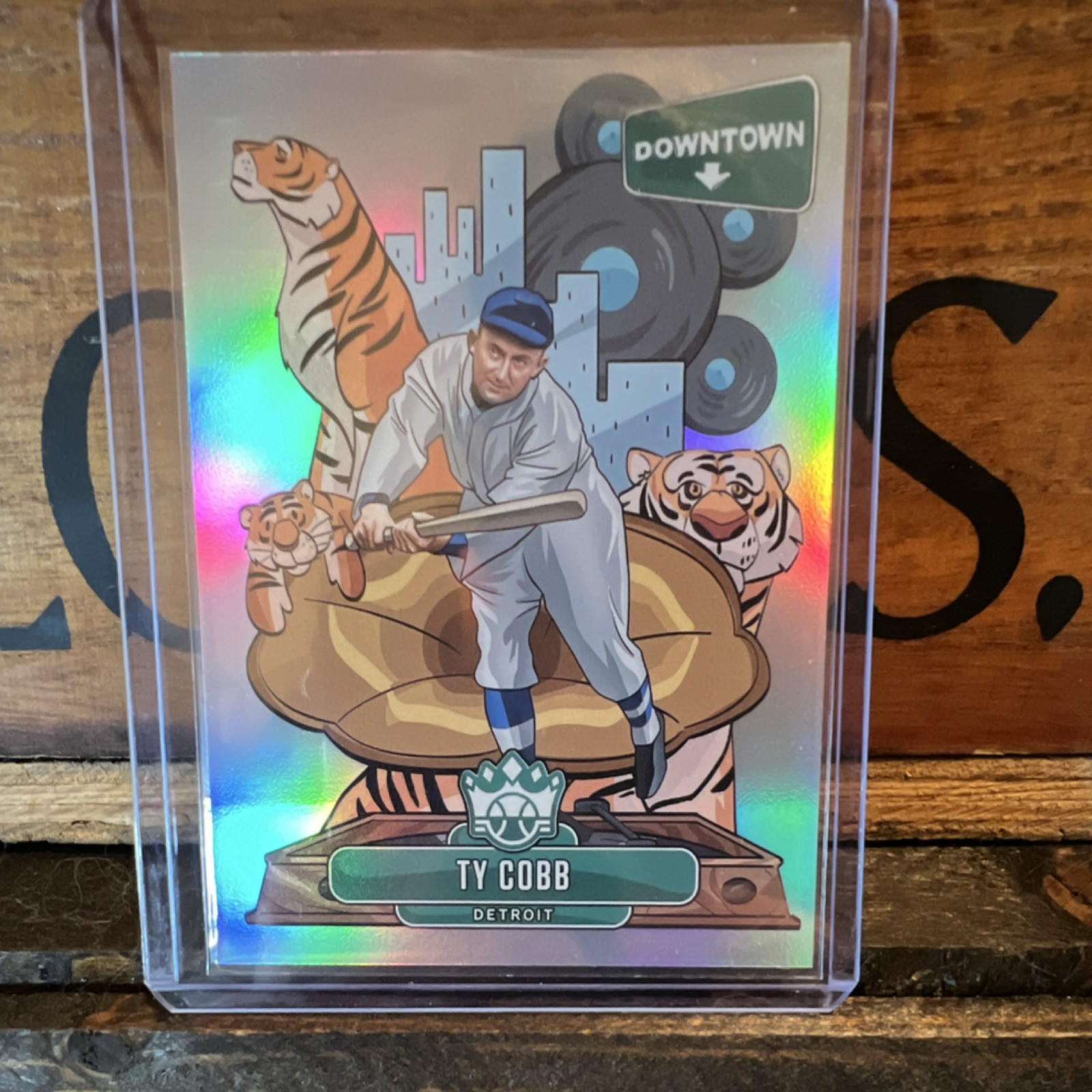 2022 Panini Diamond Kings Downtown Insert Ty Cobb Detroit Tigers #D14