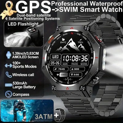 2025 New GPS Sports Smartwatch, 3.53 Cm 1.39 Inches High-Definition Full Touch S
