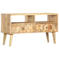 Tv-Schrank 90 X 30 X 50 Cm Massivholz Mango
