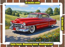 Metal Sign - 1950 Cadillac Series 61 Oil Painting - 10x14