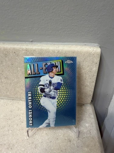 2025 Topps Chrome Shohei Ohtani #CAE-1 All-Etch Blue Refractor Card Dodgers SP
