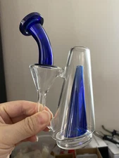 Glass Vase for P*ak Pro Replacement Parts Glass Accessories (Blue, Upgrade)