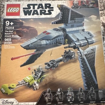 LEGO Star Wars: The Bad Batch Attack Shuttle (75314) 969 Pieces New RETIRED