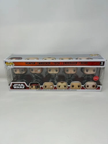 Star Wars The Bad Batch Pack Hunter, Wrecker, Tech, Crosshair & Echo NOT MINT