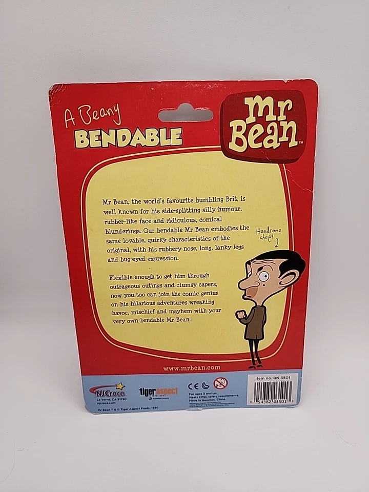 Figura de acción Mr. Bean flexible y posable 1990 nueva Foto 3 de 4
