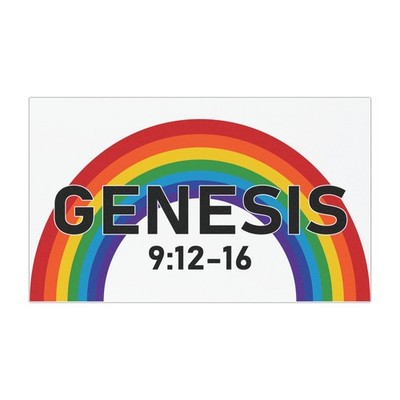 Rainbow Genesis 9:12-16 Magnet 4x7 Bible Christian Pride Magnets
