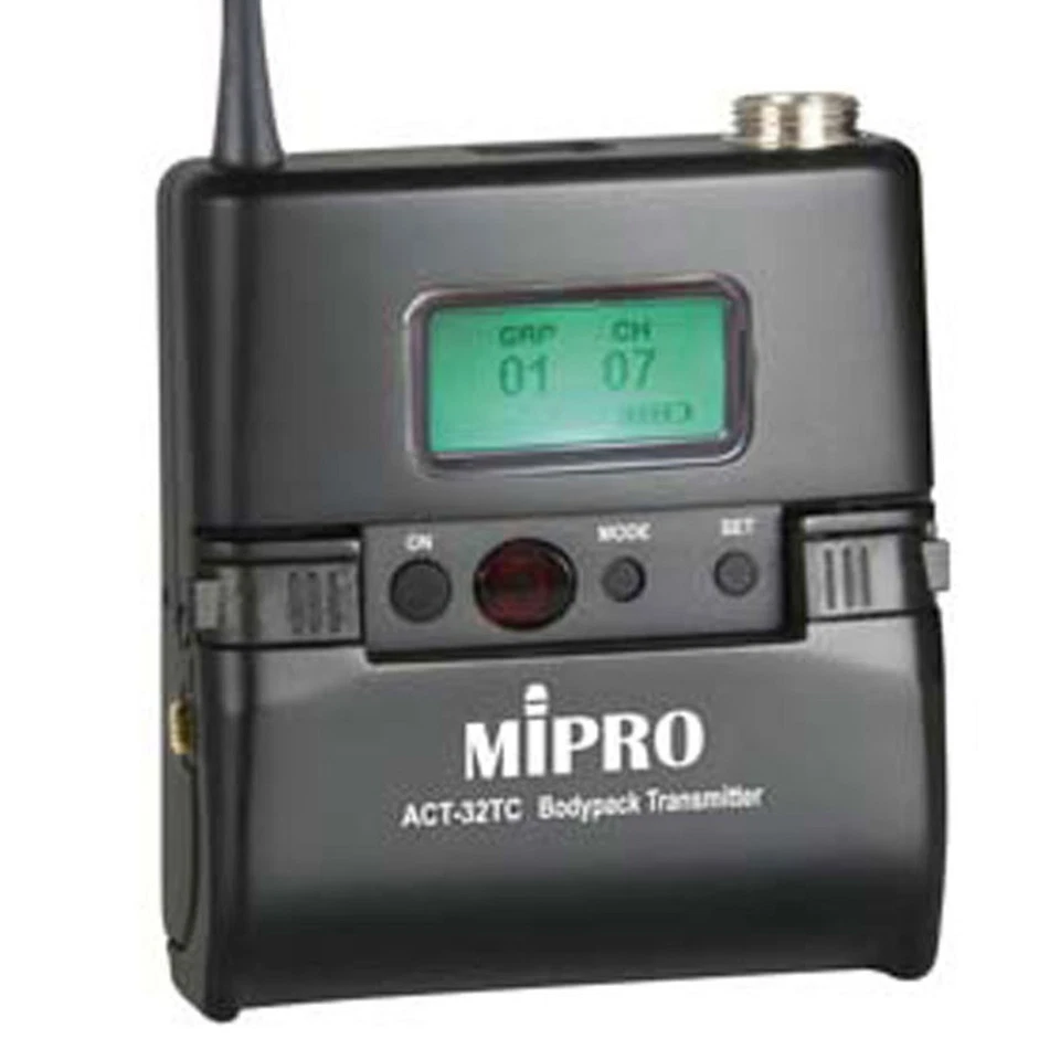 Mipro ACT-32TC drahtlos Taschensender aufladbar mit MJ-70 Stummschalter - Bild 3 von 4