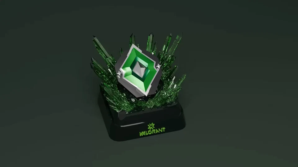 valorant diy resin keycap - handmade custom gaming keyboard cap for mechanical - Image 4 of 4