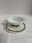 VTG Pyrex Corning Corelle Crazy Daisy Spring Blossom, Gravy Boat & Saucer Plate