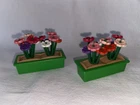 Playmobil Lot Of 2 Vintage Farm Flower Planters 3716 House