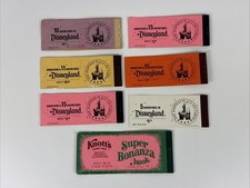 VTG Disneyland Knott's Berry Farm Ticket Books Lot Of 6 Magic Kingdom