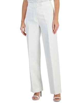 Anne Klein Womens Linen-Blend Wide-Leg P Bright 91308726075 8 RT $99.0