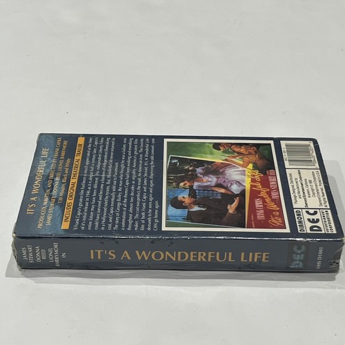 Vintage 1990 It’s A Wonderful Life 1946 Christmas Movie VHS Factory Sealed - Picture 8 of 18