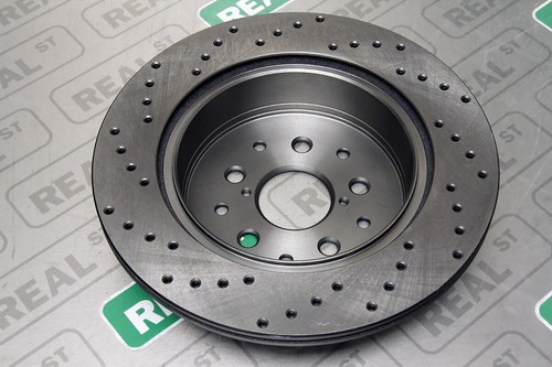 StopTech Sport Cross Drilled Brake Rotor Rear Left for Supra Turbo 93-98 2JZ-GTE - Picture 3 of 9