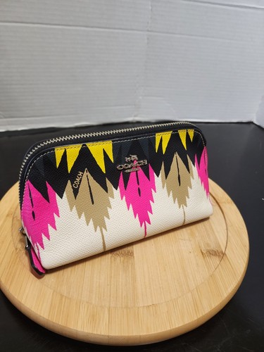Coach Hawk Feather Small Clutch/Make Up Pouch - Picture 3 of 10