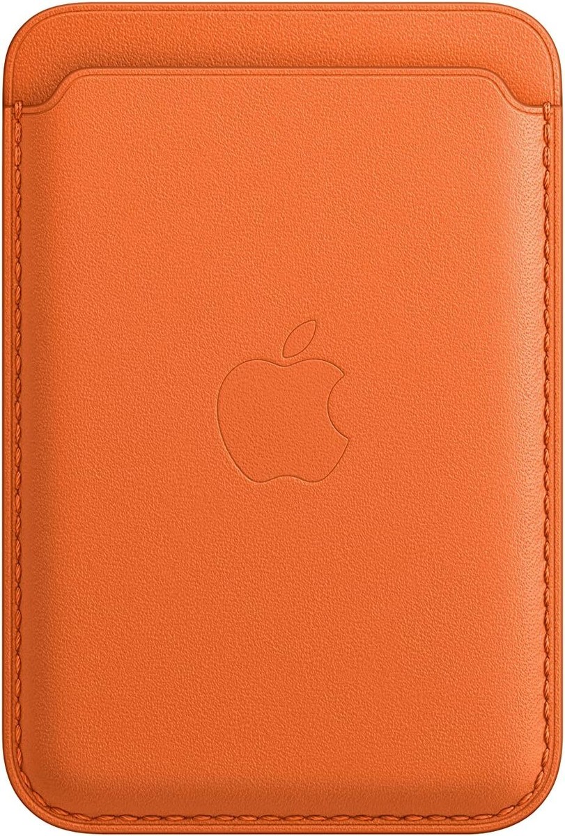 Apple iPhone Leather Wallet オレンジ iPhone Leather Wallet with MagSafe - Golden Brown – Aleph ألف
