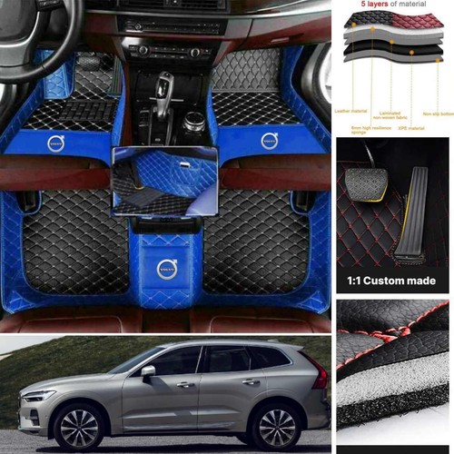 For Fit Volvo Car Floor Mats Carpet Waterproof Pu Leather All Series Custom Auto - Picture 3 of 32