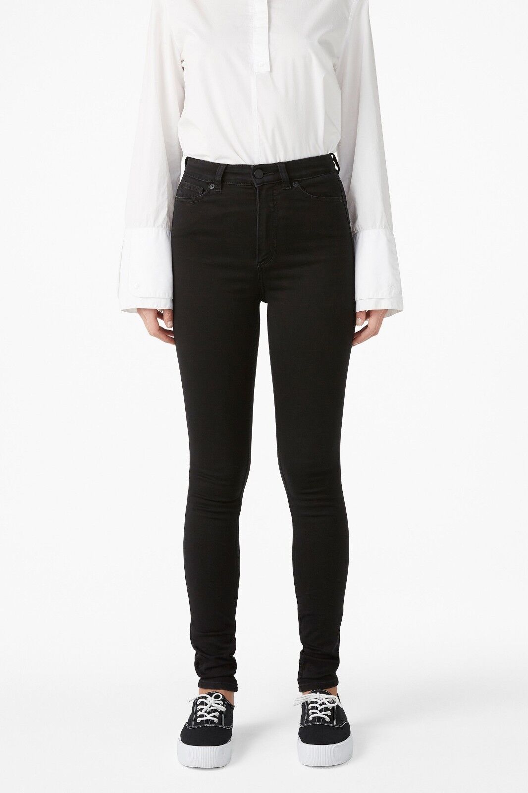 insect Uitgang Beschikbaar Brand New Women Ladies Monki Oki Slim/Skinny High Waist Black jeans All  Sizes. | eBay