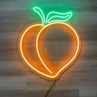 10"x12" Peach Fruit Flex Led Neon Sign Light Party Shop Store Show Acrylic Décor