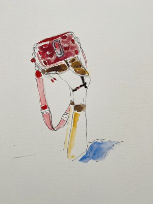 modeillustration original skizze 
