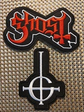 Lot of 2 Ghost (Swedish band) bc Embroidered Patch Iron-On Sew-On US Ship Metal