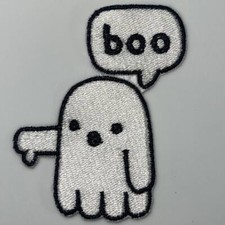Boo Boo Ghost Iron On Embroidery Patch