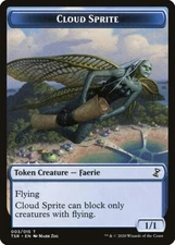 CLoud Sprite Token 10x - Blue - Zug Art - TSR - Time Spiral Remas - MTG Magic NM