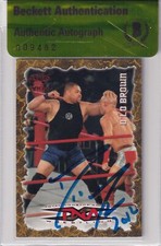 D'Lo Brown Signed 2004 Pacific TNA Impact Red Card #64 BAS COA WWE Pro Wrestling