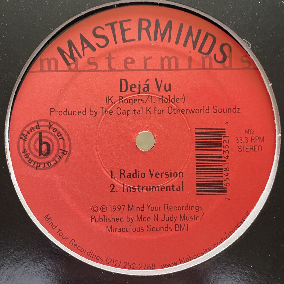 洋楽 Masterminds Hip-Hop Music / Deja Vu MASTERMINDS - HIP-HOP MUSIC / DEJA VU (12