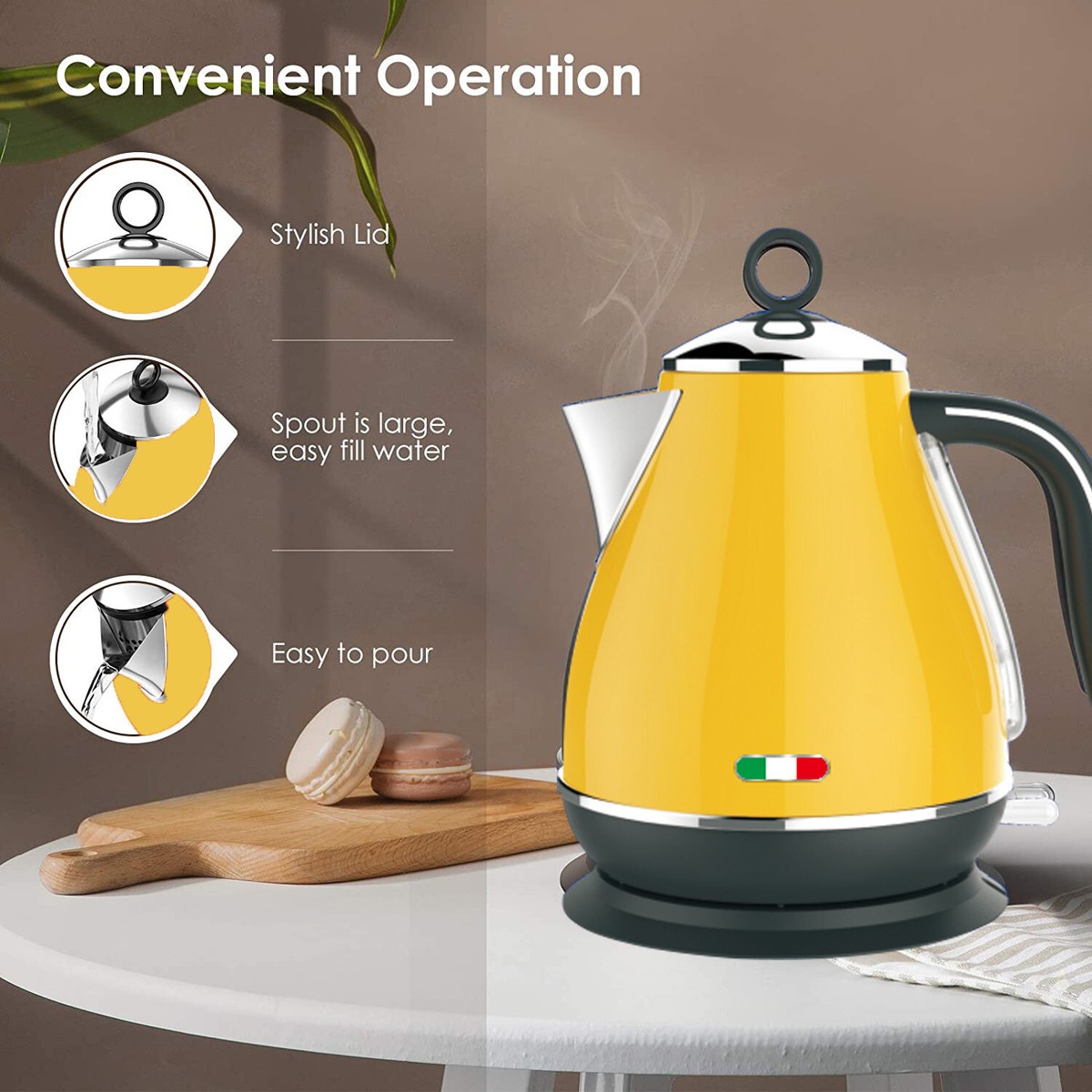 [未使用品]DeLonghi Kettle イエロー デロンギ 電気ケトル デロンギ 電気ケトル(イエロー)【eGift】|デジタルギフト