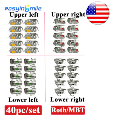 Dental Orthodontic Buccal Tubes Molar brackets Roth/MBT Bondable Non-con 1st 2nd