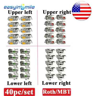 Dental Orthodontic Buccal Tubes Molar brackets Roth/MBT Bondable Non-con 1st 2nd