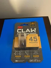NEW 3M CLAW DRYWALL PICTURE HANGER W/TEMPORARY SPOT MARKER 3 HANGERS+3 MARKERS