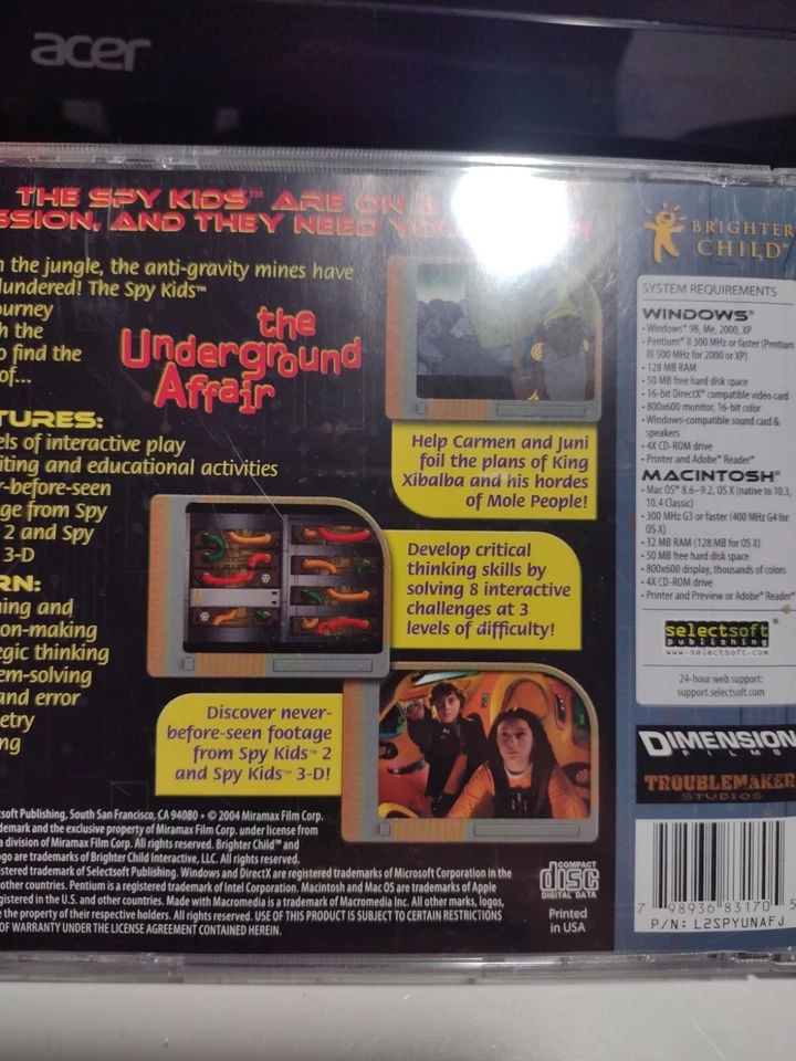 Spykids Learning Adventures Pc ages 7-10 (windows/Mac) - Image 2 of 4