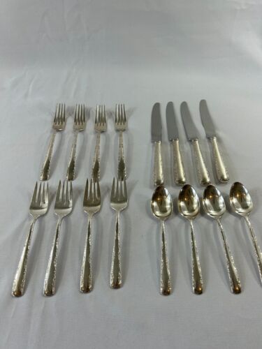 Gorham Camellia Sterling Silver 4 Regular Place Setting-No Monograms-Vintage1941 - Picture 8 of 16