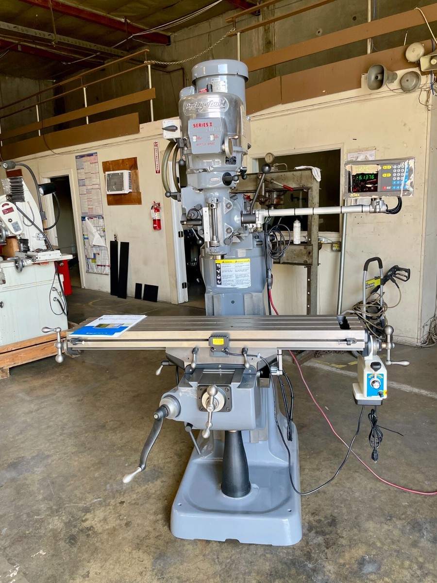 2hp Bridgeport Milling Machine 9” X 48” Table W/powerfeed and