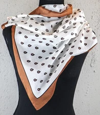 Ann Klein for the Vera Co.'s Women's Scarf Bandana 100% Cotton Chiffon 23 x 24