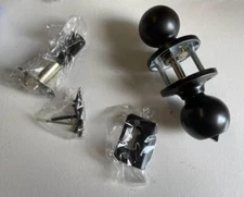 Bronze Door Knob Privacy Ball Knob Lockset Ultra Security Interior 