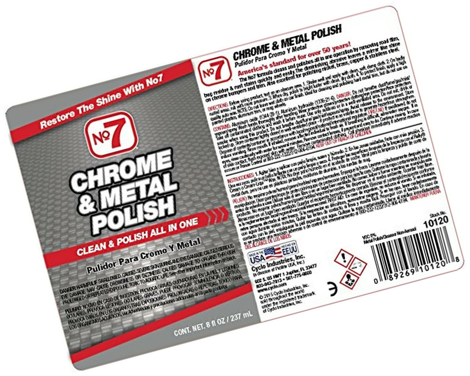 No. 7 Chrome Polish, 8 oz. (10120) eBay