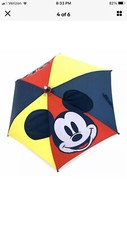 Disney Mickey Mouse Light Up Umbrella For Kids BRAND NEW 