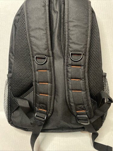 Harley Davidson Motor Cycles Backpack Black Canvas Zip Nylon School Travel Bag - Picture 7 of 17