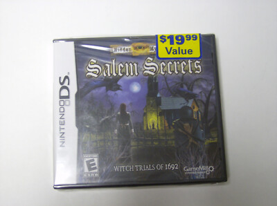 Hidden Mysteries: Salem Secrets - Witch Trials of 1692 (Nintendo DS, 2010), new 