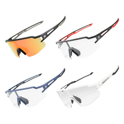 ROCKBRO Fahrradbrille MTB Polarisiert Photochrom Radbrille Sport Herren Dame