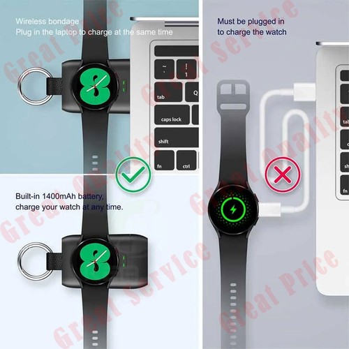 Powerbank Ladegerät für Samsung Galaxy Watch 7/Ultra/6/6 Classic/5 Pro/5/4/3 - Zdjęcie 10 z 15